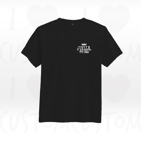 T-shirt ilovecustom noir J DILLA CROWN