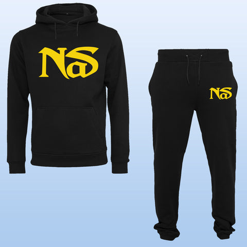 ensemble Jogging coupe large noir NAS logo