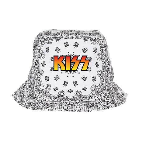 BOB bandana blanc kiss logo
