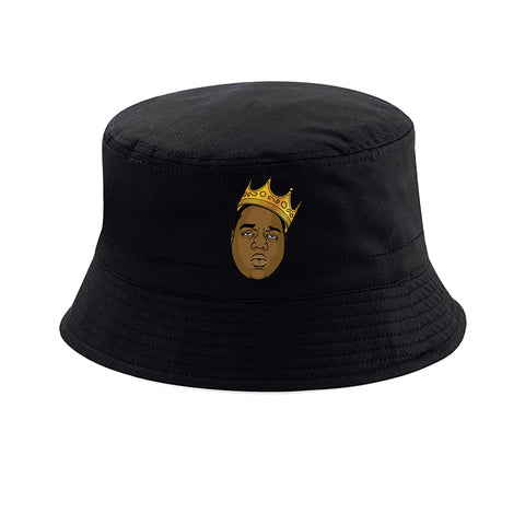 BOB bucket hat noir notorios king face
