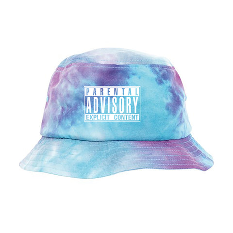 Bob Tie and Dye violet bleu parental advisory logo