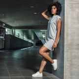 T-shirt robe noir femme BAD GIRL blanc