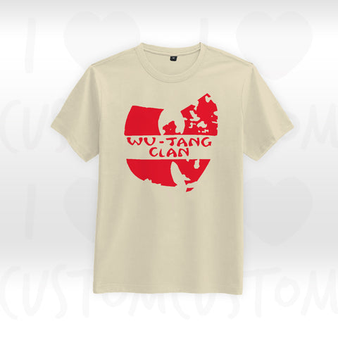 T-shirt ilovecustom wu tang clan logo rouge