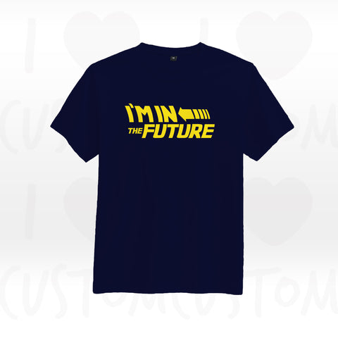 T-shirt ilovecustom bleu navy IM IN THE FUTURE