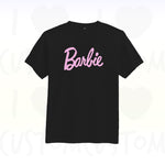 T-shirt ilovecustom noir BARBIE