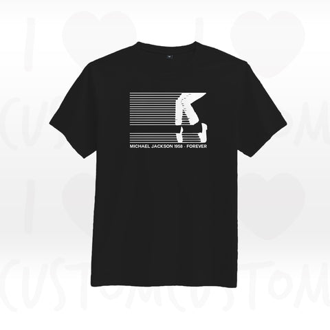 T-shirt ilovecustom noir MICHAEL JACKSON LABEL