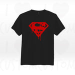 T-shirt ilovecustom noir SUPERMAN BLOOD