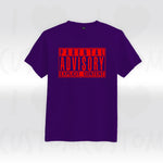 T-shirt ilovecustom Parental Advisory Explicit Content logo rouge