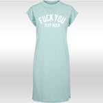 T-shirt robe noir femme FUCK YOU VERY MUCH blanc