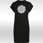 T-shirt robe noir femme AKUNA MATATA blanc