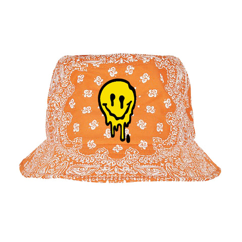 BOB bandana orange sad smile drip