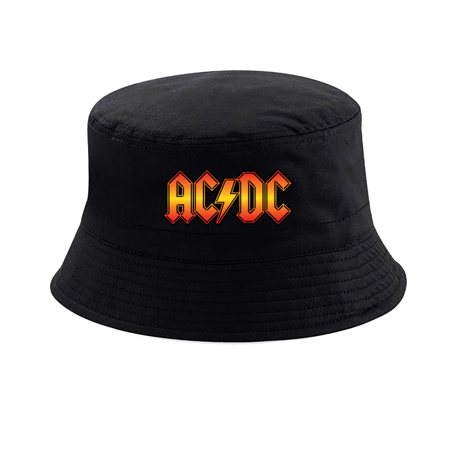 BOB bucket hat noir ACDC logo – ilovecustom
