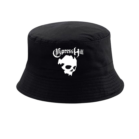 BOB bucket hat noir cypress hill skull head