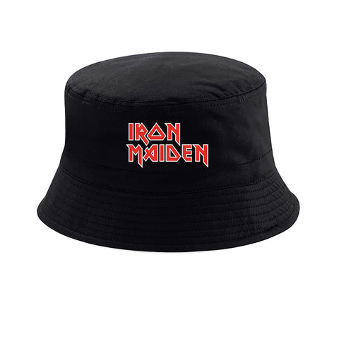 BOB bucket hat noir iron maiden logo