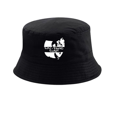 BOB bucket hat noir wu tang clan simple blanc