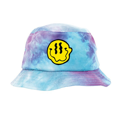 Bob Tie and Dye violet bleu SMILEY GLITCH