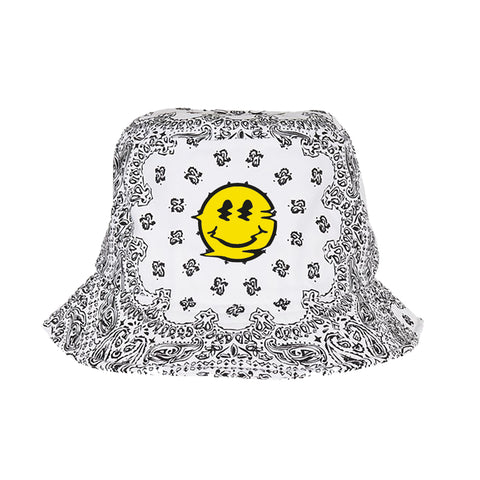 BOB bandana blanc smiley drip