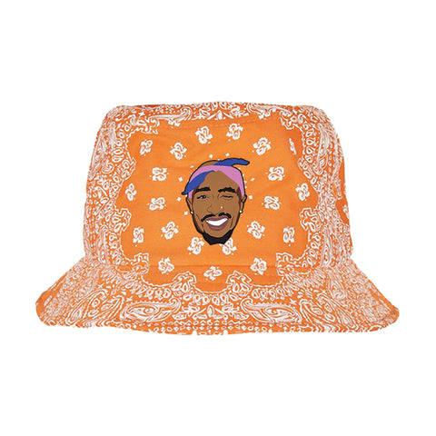 BOB bandana orange 2 pac smile bandana rose et bleu