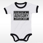 body bébé ilovecustom noir contrast parental advisory explicit baby noir