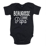 body bébé ilovecustom noir beaugosse comme papa