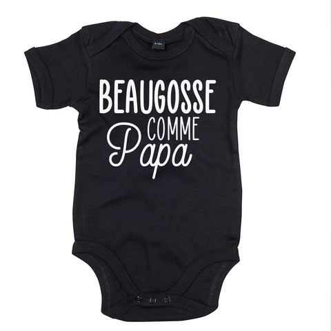 body bébé ilovecustom noir beaugosse comme papa