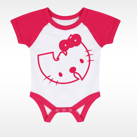 body bébé ilovecustom blanc rose baseball hello kitty wu tang rose