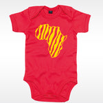 body bébé ilovecustom rouge africa zebra jaune
