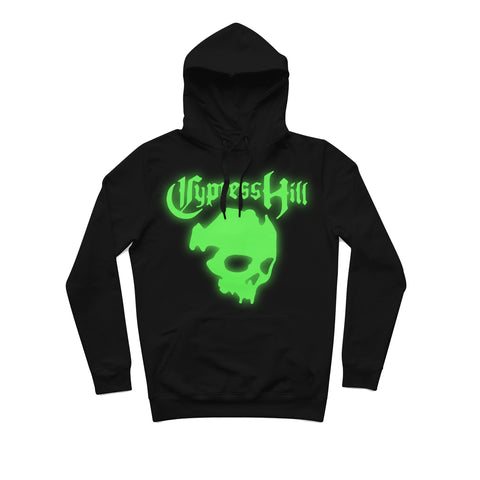 sweat capuche épais noir cypress Hill glow in the dark