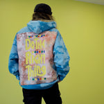 Sweat capuche Coolers Brand acid blue cyan do the right thing