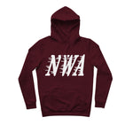 sweat capuche hiphophood épais Nwa rouge bordeaux