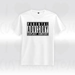 T-shirt ilovecustom Parental Advisory Explicit Content logo noir