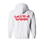 sweat capuche épais blanc hiphophood wu tang clan