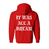 Sweat capuche épais rouge hiphophood notorious big