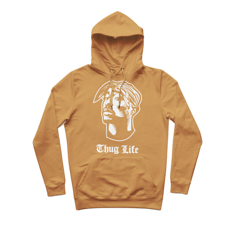 Sweat capuche épais old gold hiphophood 2pac thug life