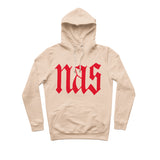 sweat capuche hiphophood épais Nas illmatic beige
