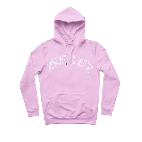 sweat capuche épais Pink hiphophood thug Life tattoo