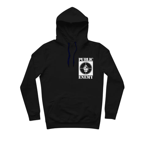 Sweat capuche hiphophood épais public enemy black