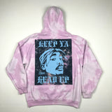 Sweat capuche Coolers Brand acid lavande 2pac thug life