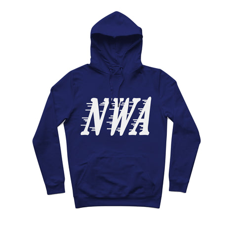 sweat capuche hiphophood épais Nwa bleu royal