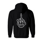 Sweat capuche hiphophood épais skull fuck noir
