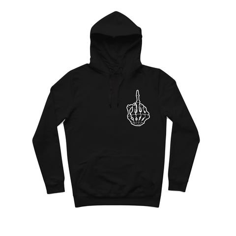Sweat capuche hiphophood épais skull fuck noir