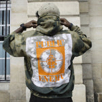 Sweat capuche Coolers Brand acid olive green public enemy