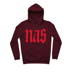 sweat capuche hiphophood épais Nas illmatic rouge bordeaux