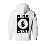 Sweat capuche hiphophood épais public enemy blanc