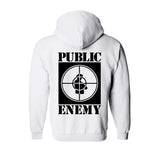 Sweat capuche hiphophood épais public enemy blanc