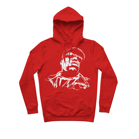 Sweat capuche épais rouge hiphophood notorious big