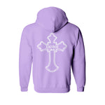 sweat capuche épais lavande hiphophood thug Life tattoo