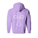 sweat capuche épais lavande hiphophood thug Life tattoo