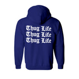 Sweat capuche épais bleu royal hiphophood 2pac thug life