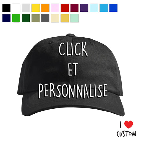 Casquette DAD HAT souple personnalisé